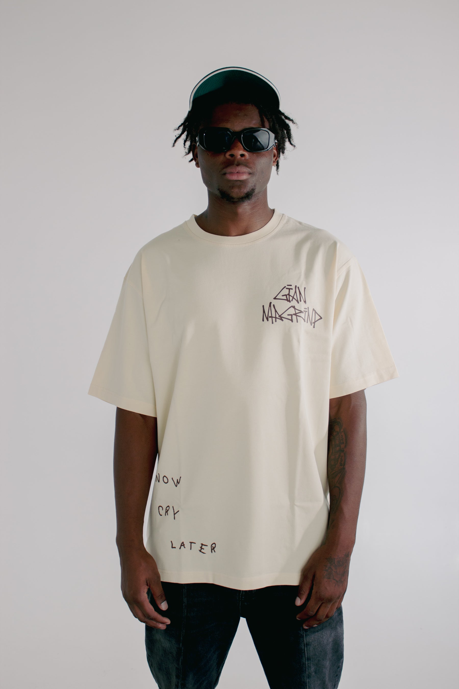 URBAN OVERSIZED TEE BEIGE